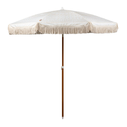 Summerland 6.5 ft. Portable Beach Umbrella - Coastal UV 50+ Sun Shade, Beach House Outdoor Entertaining