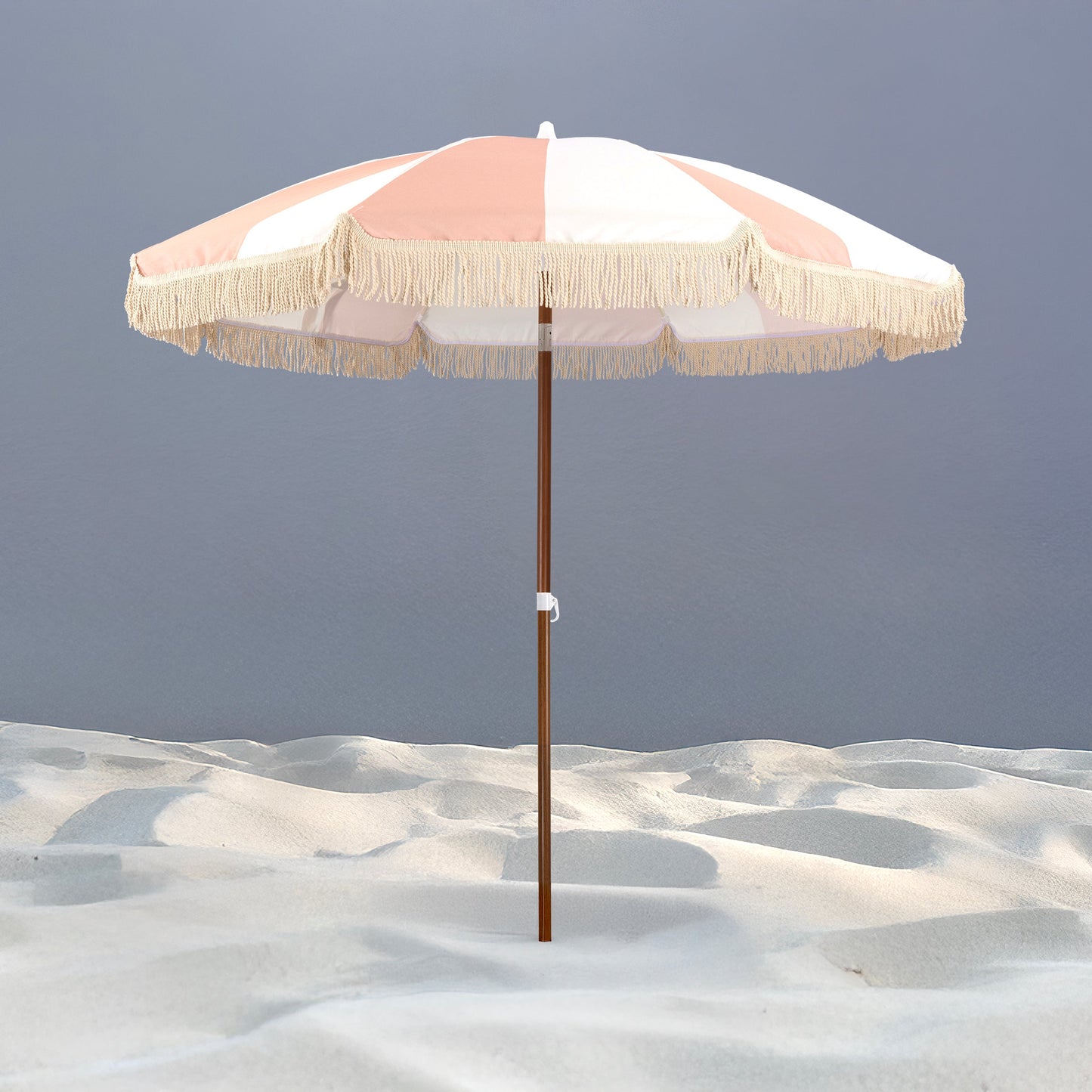 Summerland 6.5 ft. Portable Beach Umbrella - Coastal UV 50+ Sun Shade, Beach House Outdoor Entertaining