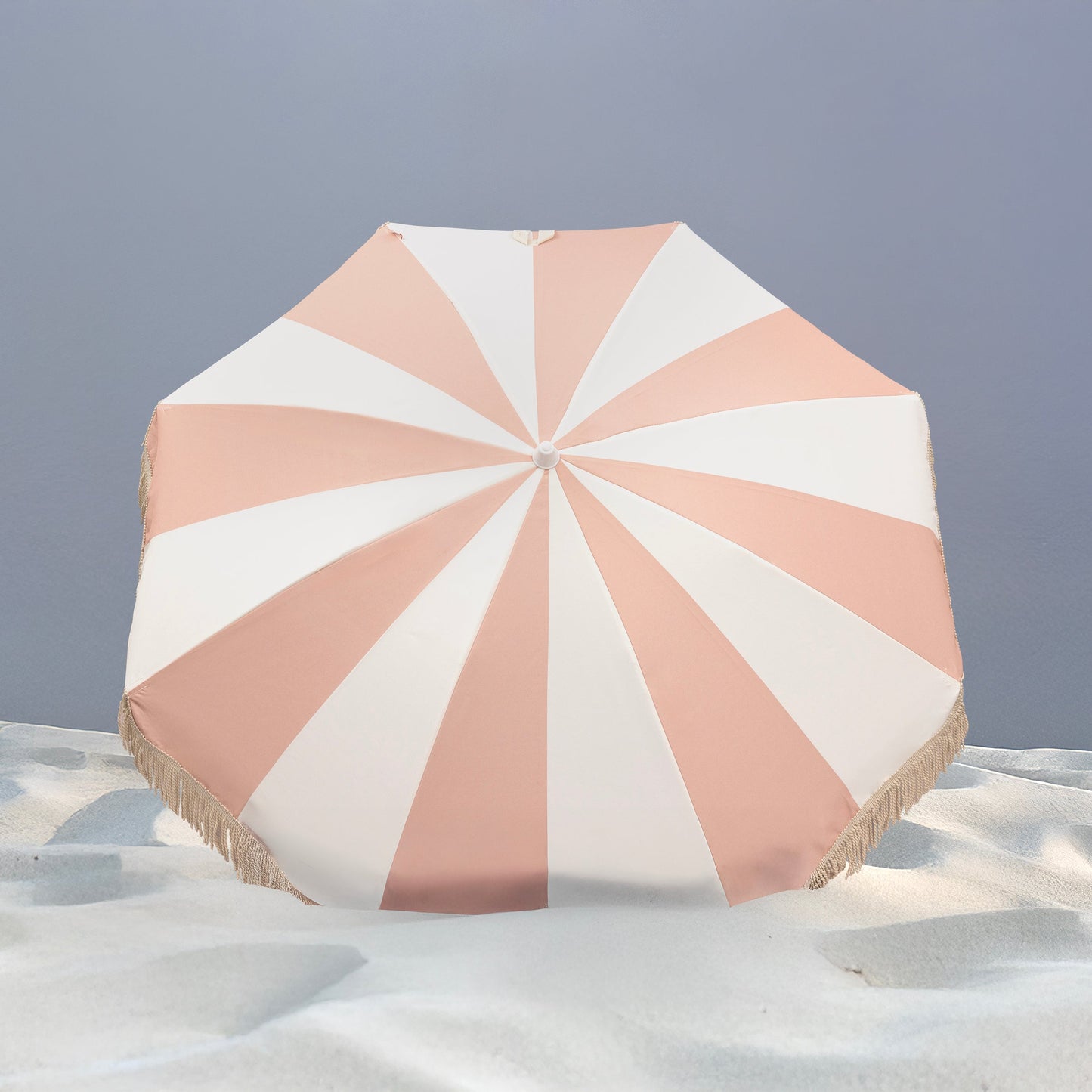 Summerland 6.5 ft. Portable Beach Umbrella - Coastal UV 50+ Sun Shade, Beach House Outdoor Entertaining