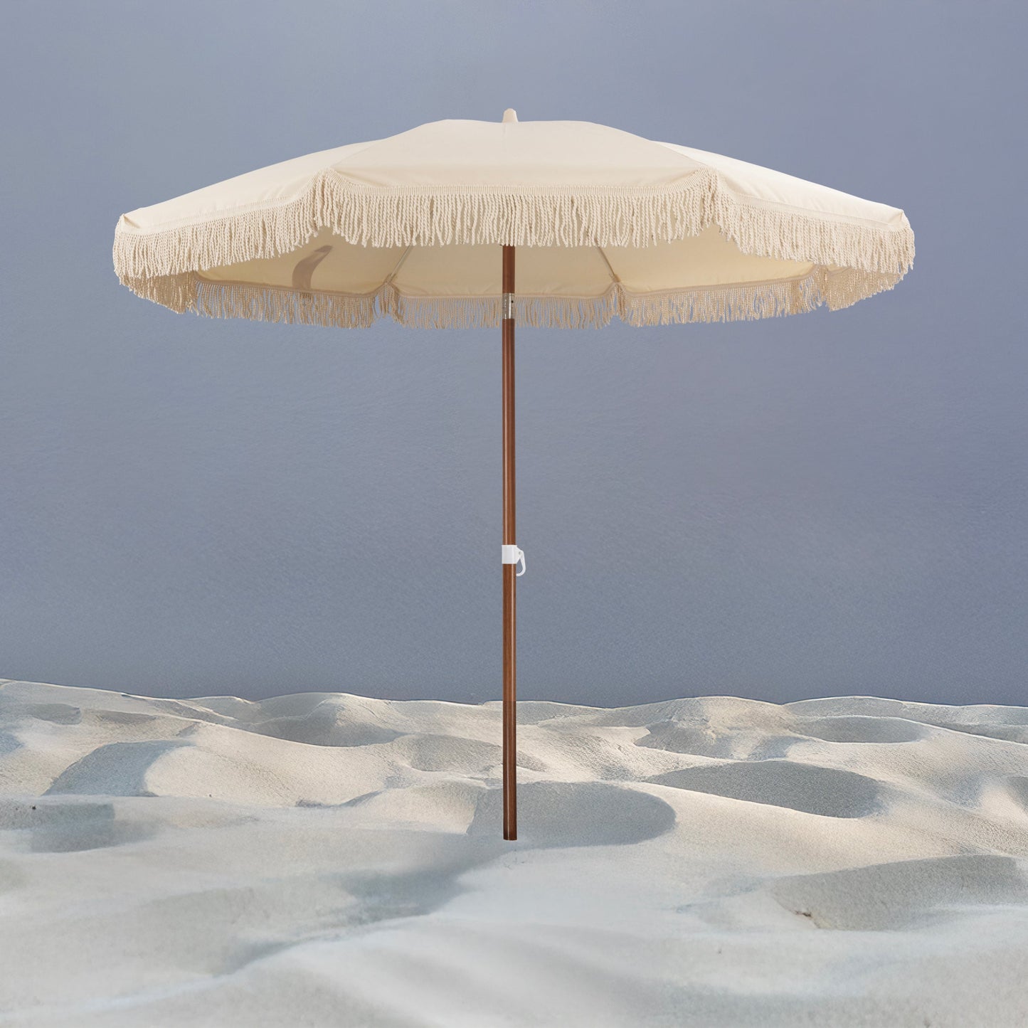 Summerland 6.5 ft. Portable Beach Umbrella - Coastal UV 50+ Sun Shade, Beach House Outdoor Entertaining