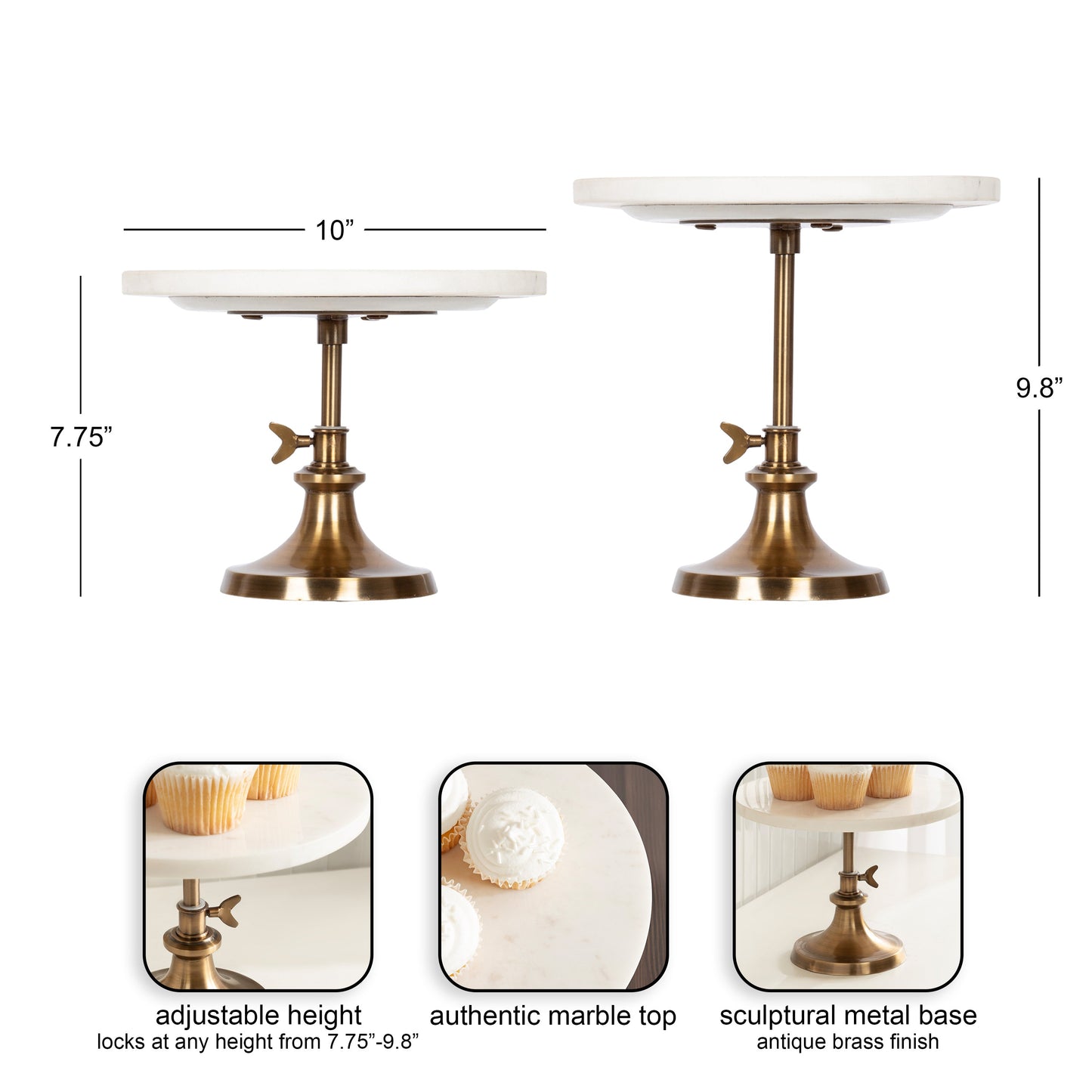 Engles Round Cake Stand - Coastal Elegant Serveware, Beach House Entertaining