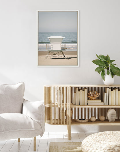 Sylvie Surf Shack Framed Canvas by Crystal Lynn Collins