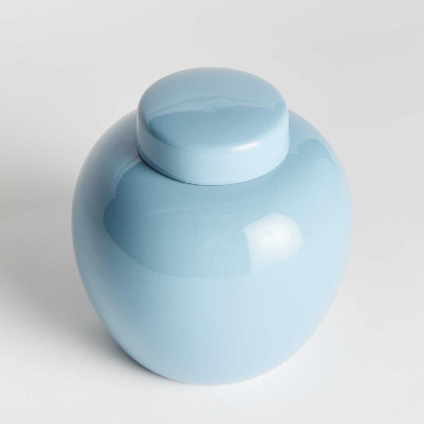 Light blue ginger jar