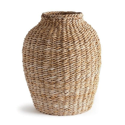 Woven grass vase 