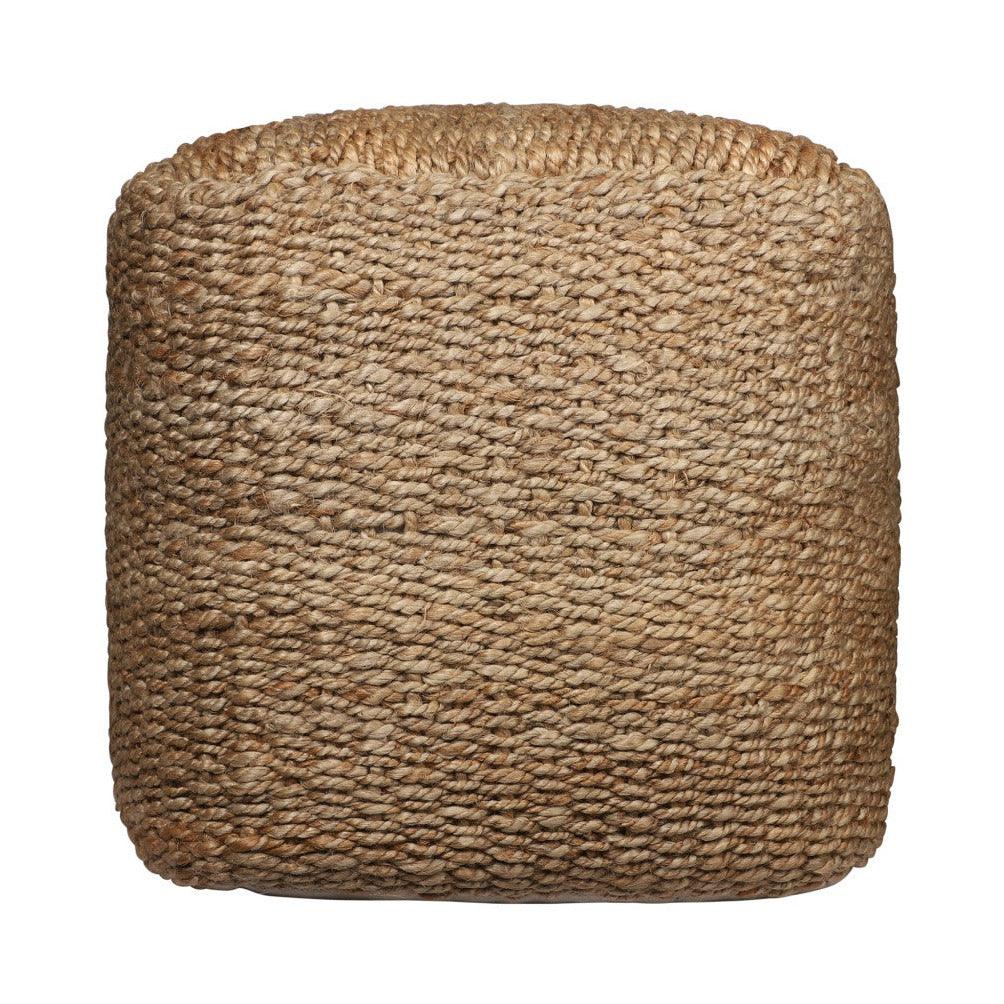 a square woven basket on a white background