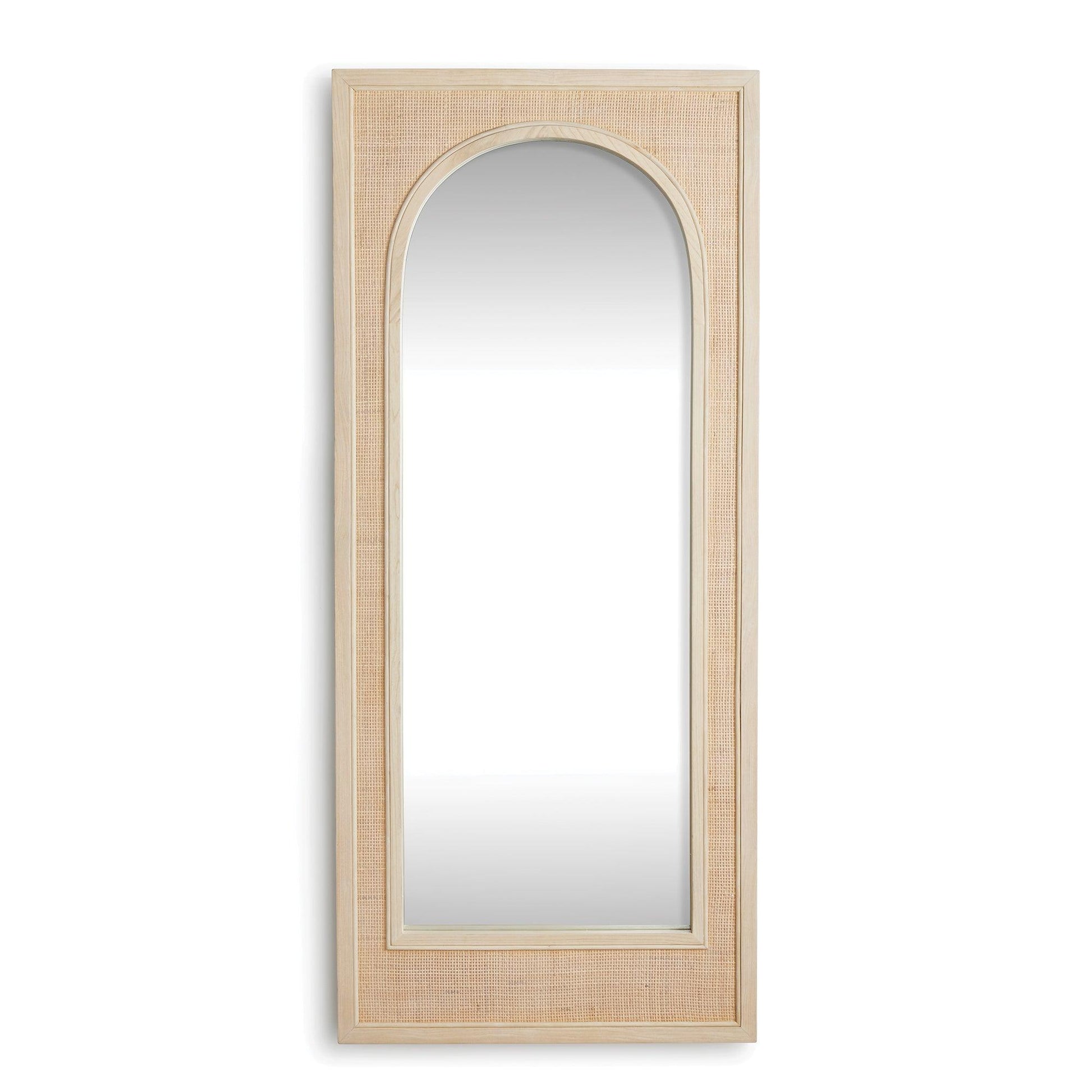 rattan full length mirror