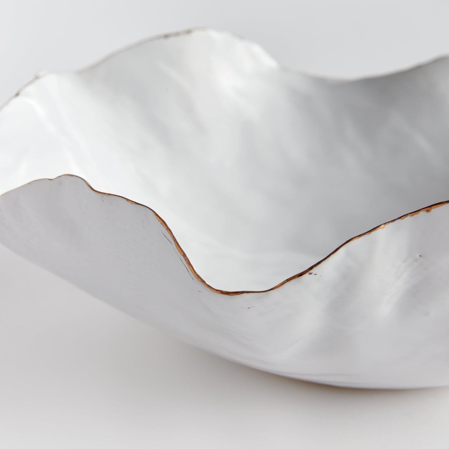 Close up of white ceramic bowl 