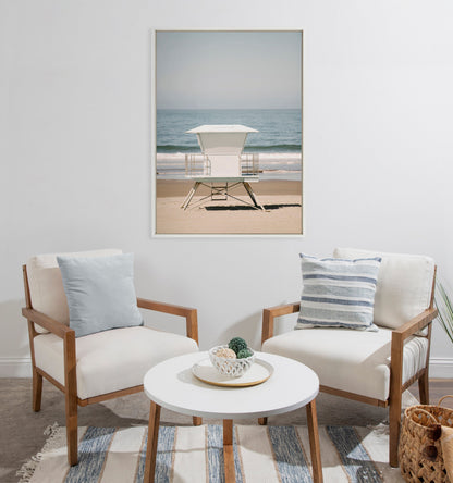 Sylvie Surf Shack Framed Canvas by Crystal Lynn Collins