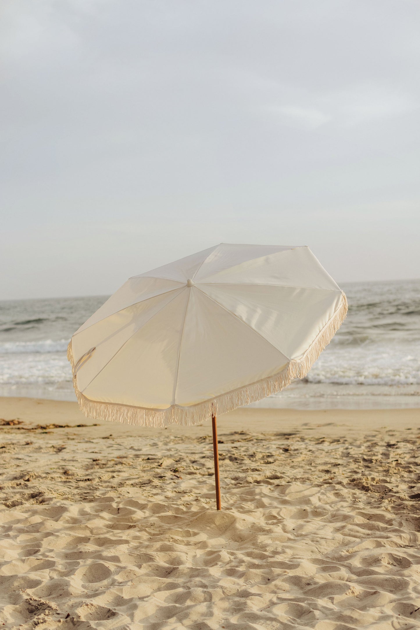 Summerland 6.5 ft. Portable Beach Umbrella - Coastal UV 50+ Sun Shade, Beach House Outdoor Entertaining