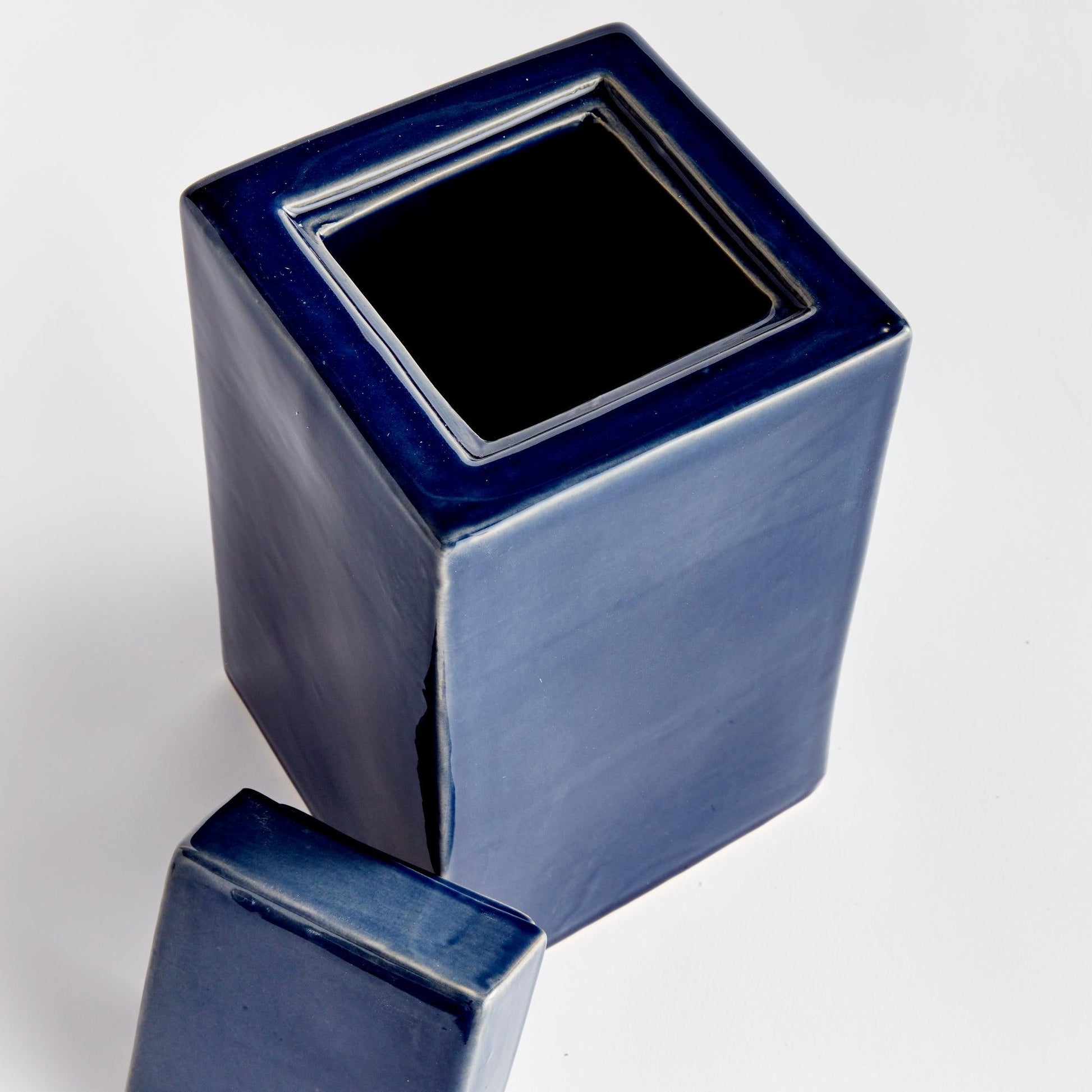 Dark blue vase