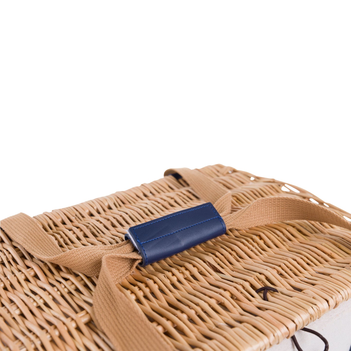 Boardwalk Picnic Basket for 2 - Coastal Handwoven Wine & Cheese Set, Beach House Romantic Gift