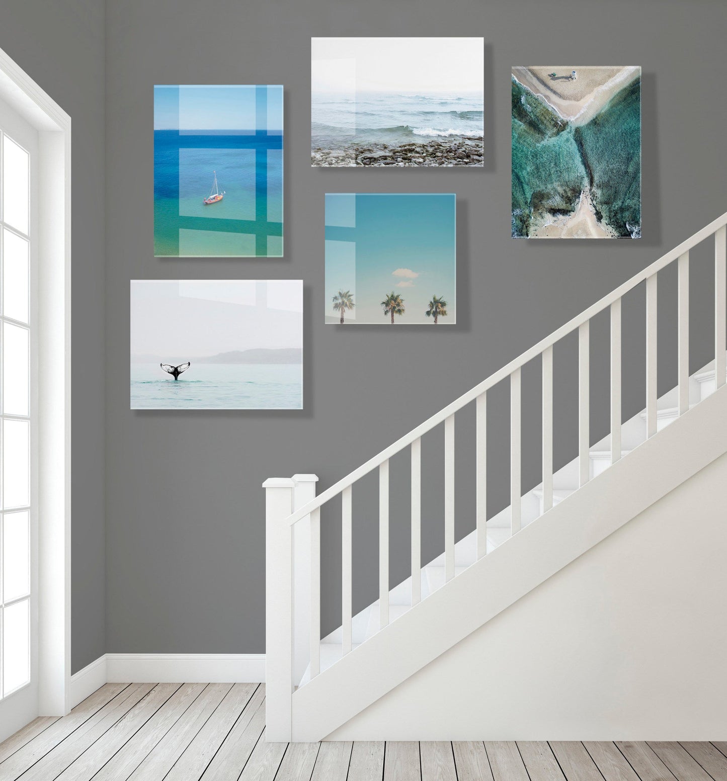 A Lagos Sail Floating Acrylic Art by Rachel Bolgov