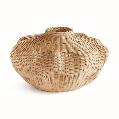 natural color rattan vase