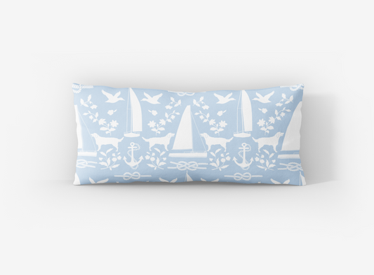 Sailboat Lumbar Pillow