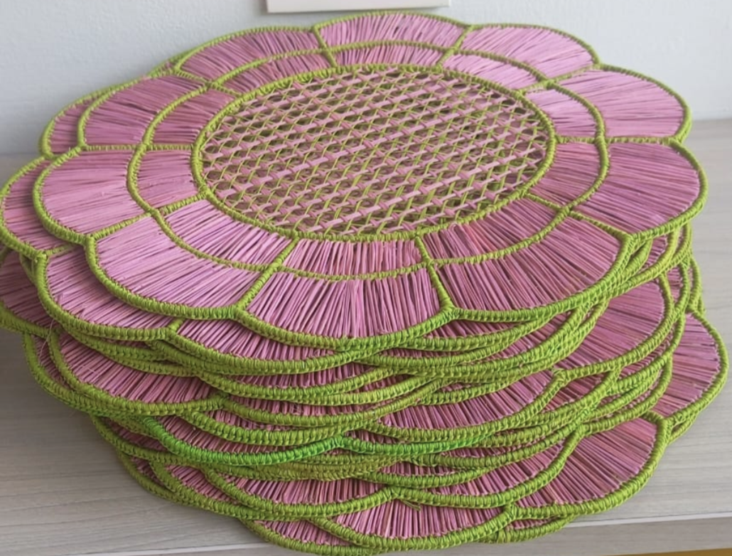 Blush Bloom Woven Placemat