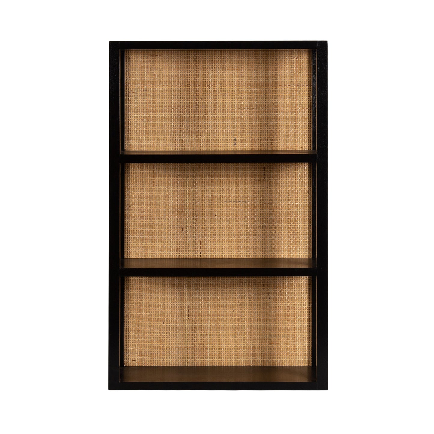 Ori Rattan/Wood Wall Shelf