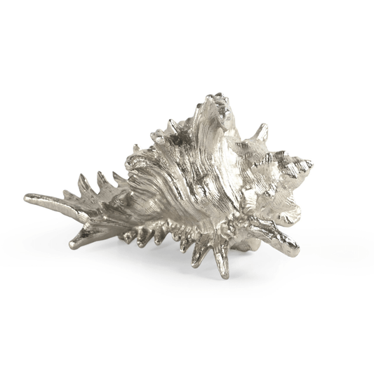 silver shell sculpture