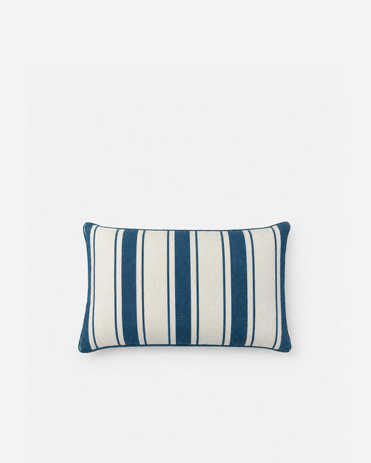 Cala Small Lumbar Pillow - Coastal Accent Throw Pillow, Beach House Living Room Decor