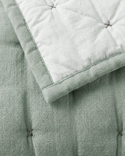 Cotton Mist Stitched Quilt