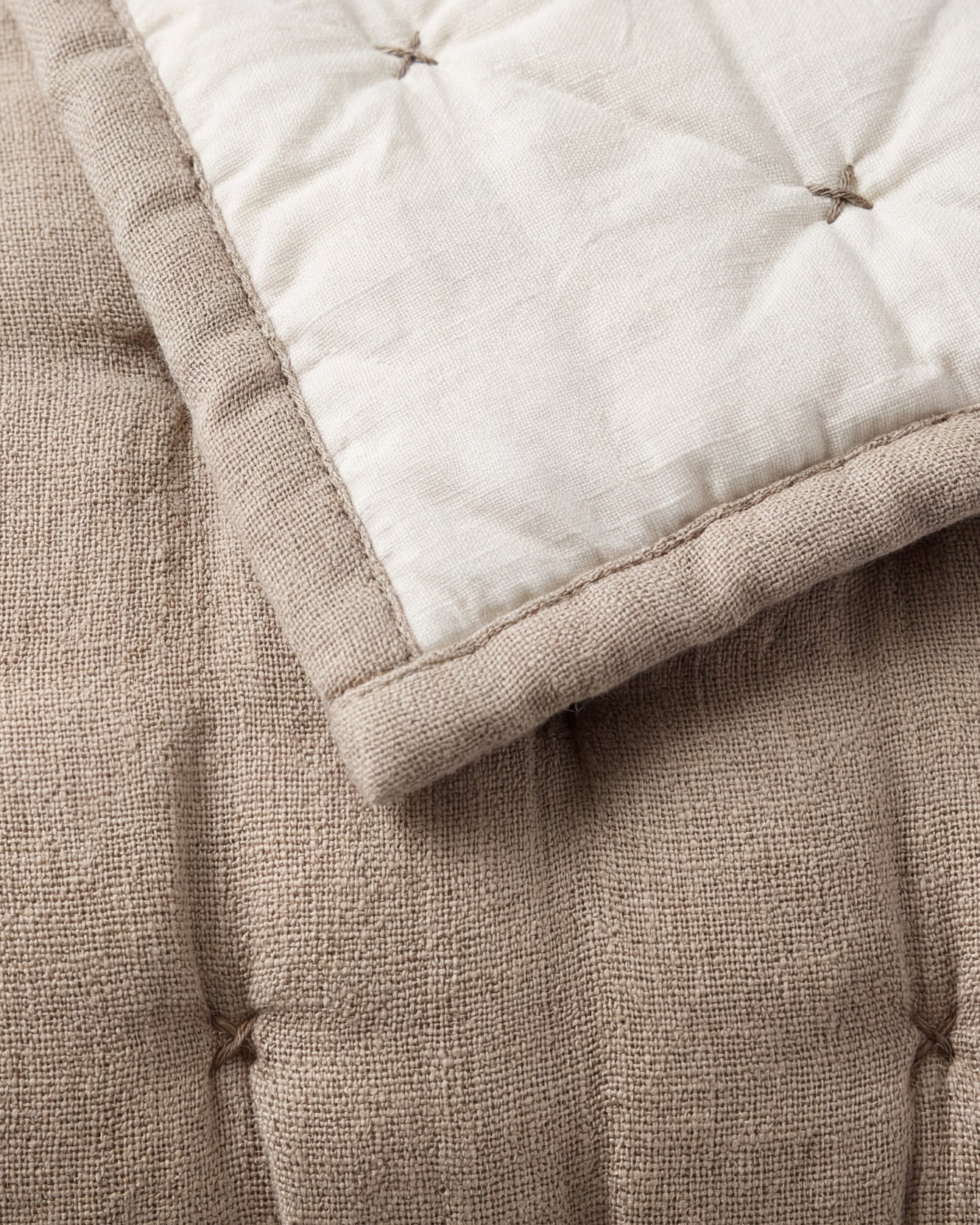 Cotton Mist Stitched Quilt