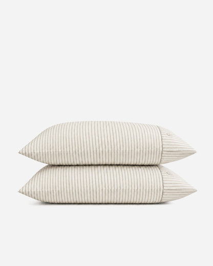 Coastal Cotton Mist Fitted Sheet Set