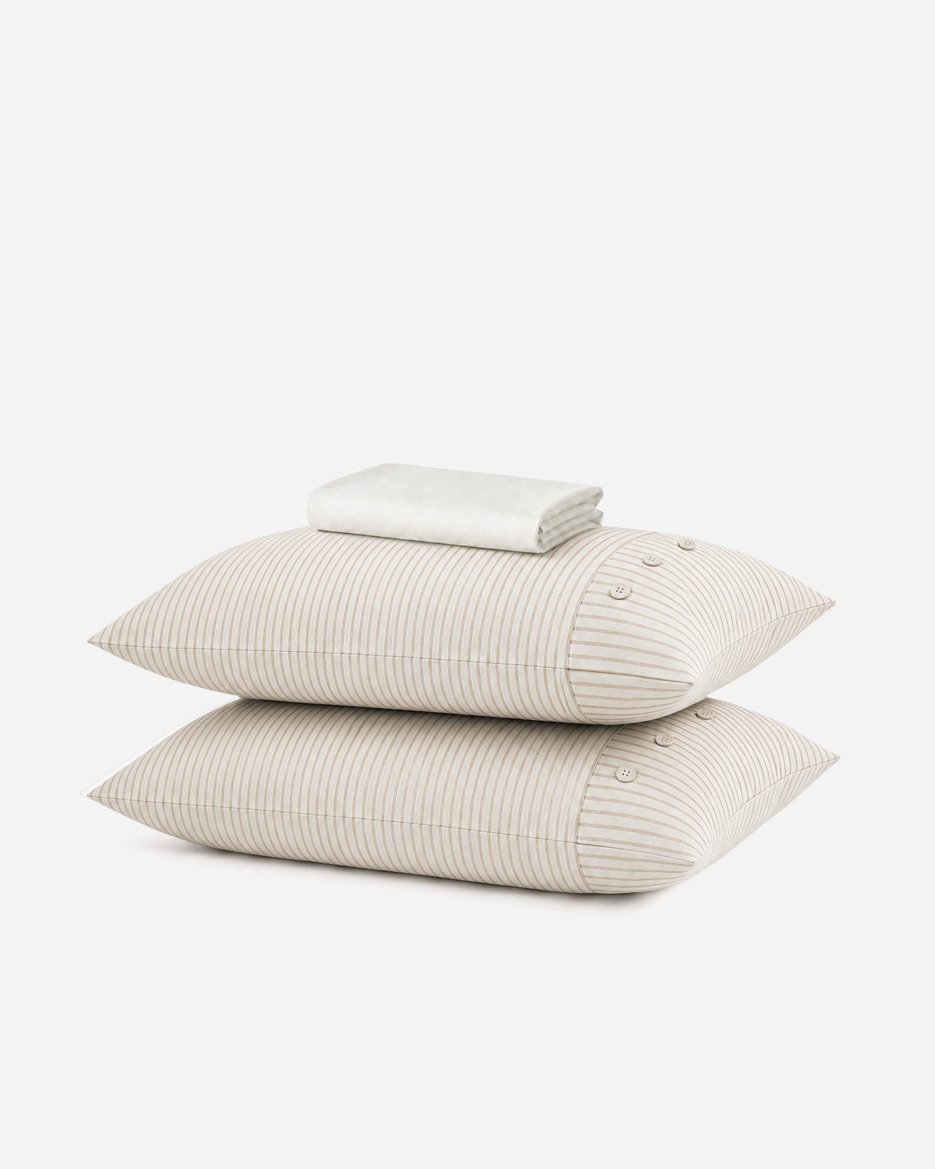 Coastal Cotton Mist Fitted Sheet Set