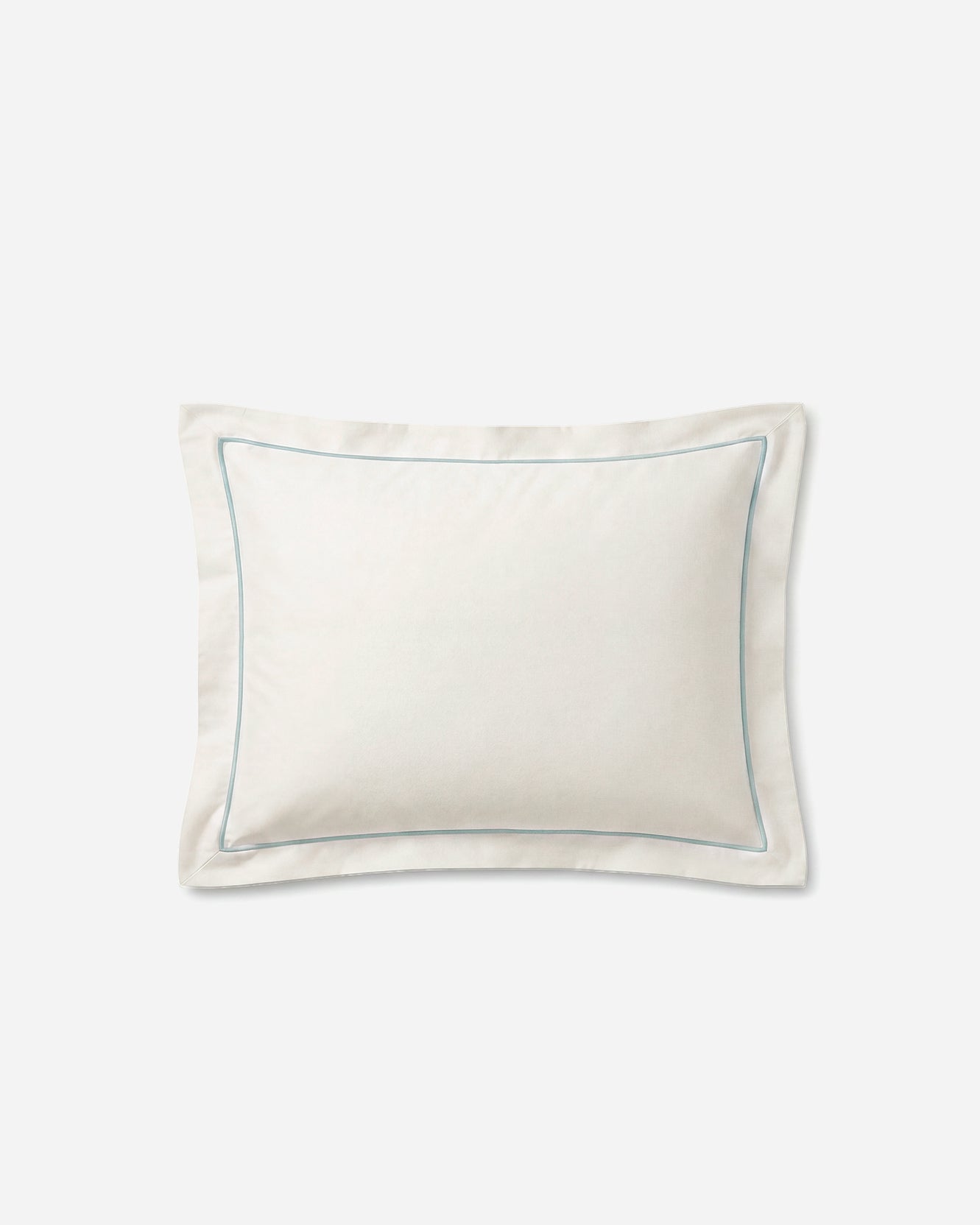 Rimini Cotton Sateen Sham Set with Piping - Coastal Luxury Bedding, Beach House Bedroom Decor