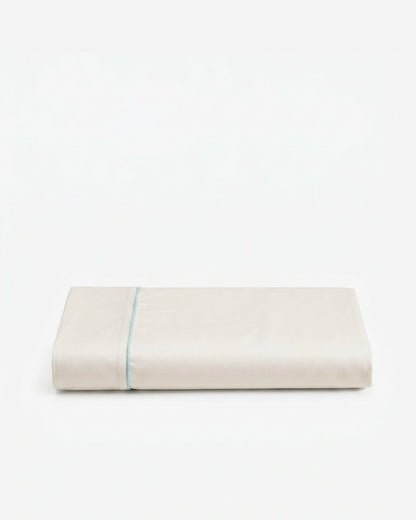 Rimini Cotton Sateen Top Sheet with Piping