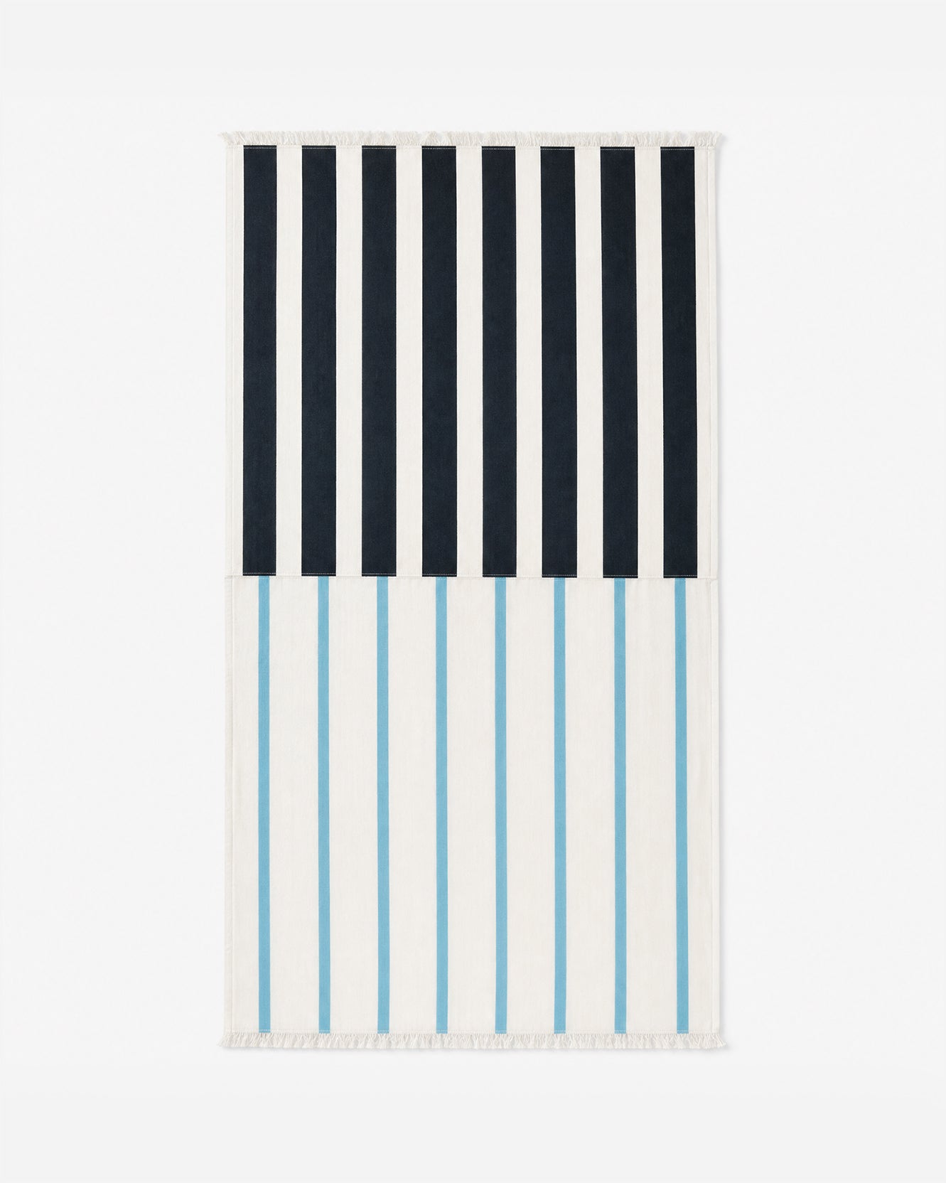 Riva Stripe Beach Blanket - Coastal Cotton Riviera Blanket, Beach House Outdoor Entertaining