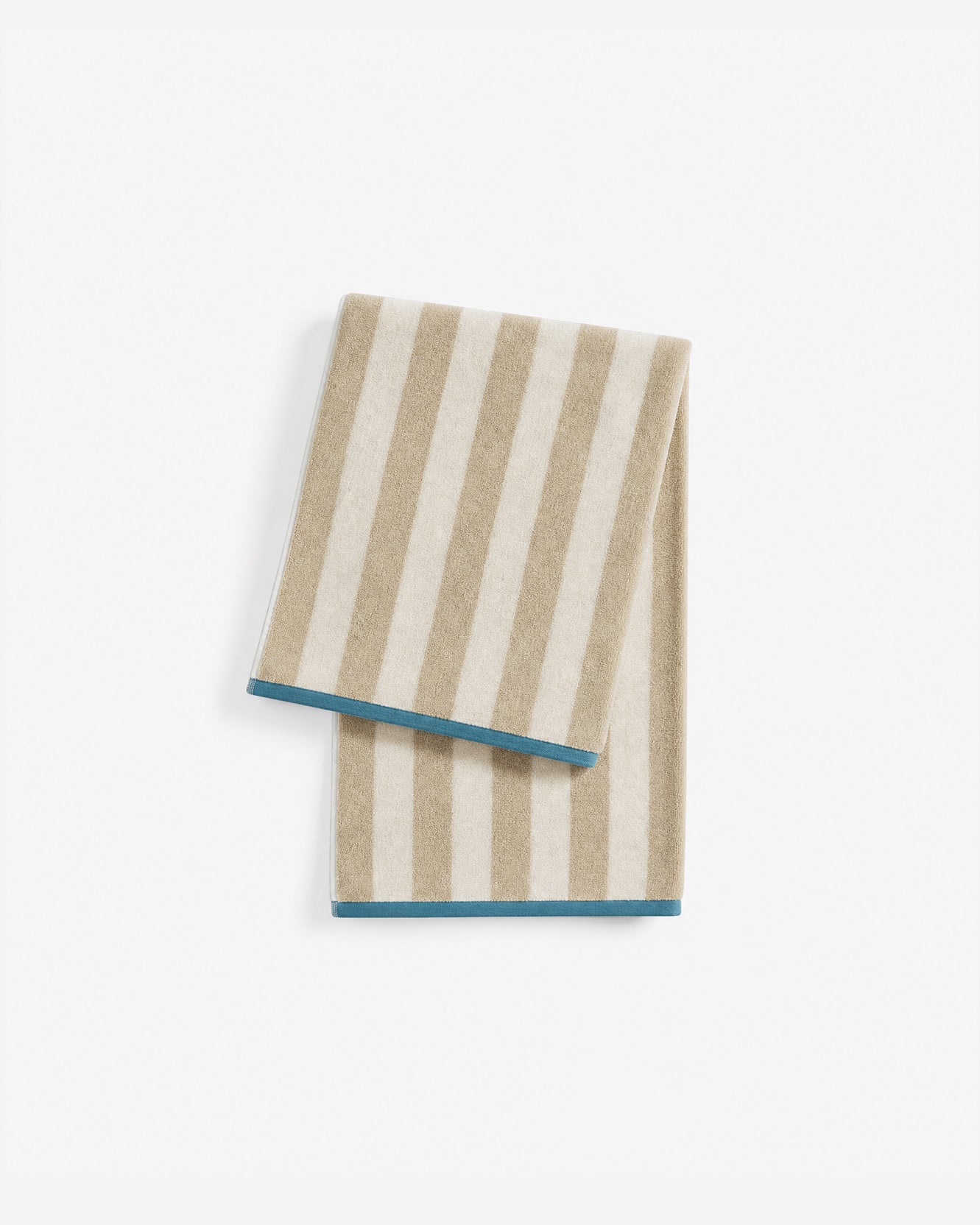 Serena Reversible Stripe Beach Towel - Coastal Cotton Beach Towel, Beach House Bathroom & Outdoor Decor