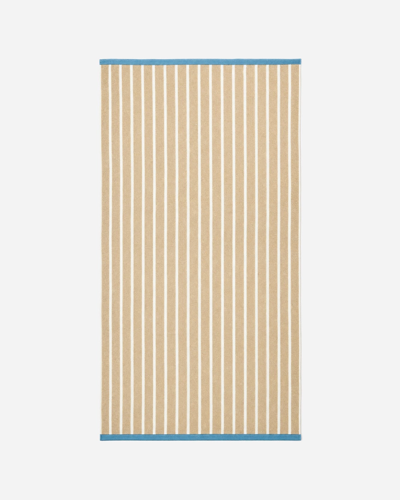 Serena Reversible Stripe Beach Towel - Coastal Cotton Beach Towel, Beach House Bathroom & Outdoor Decor