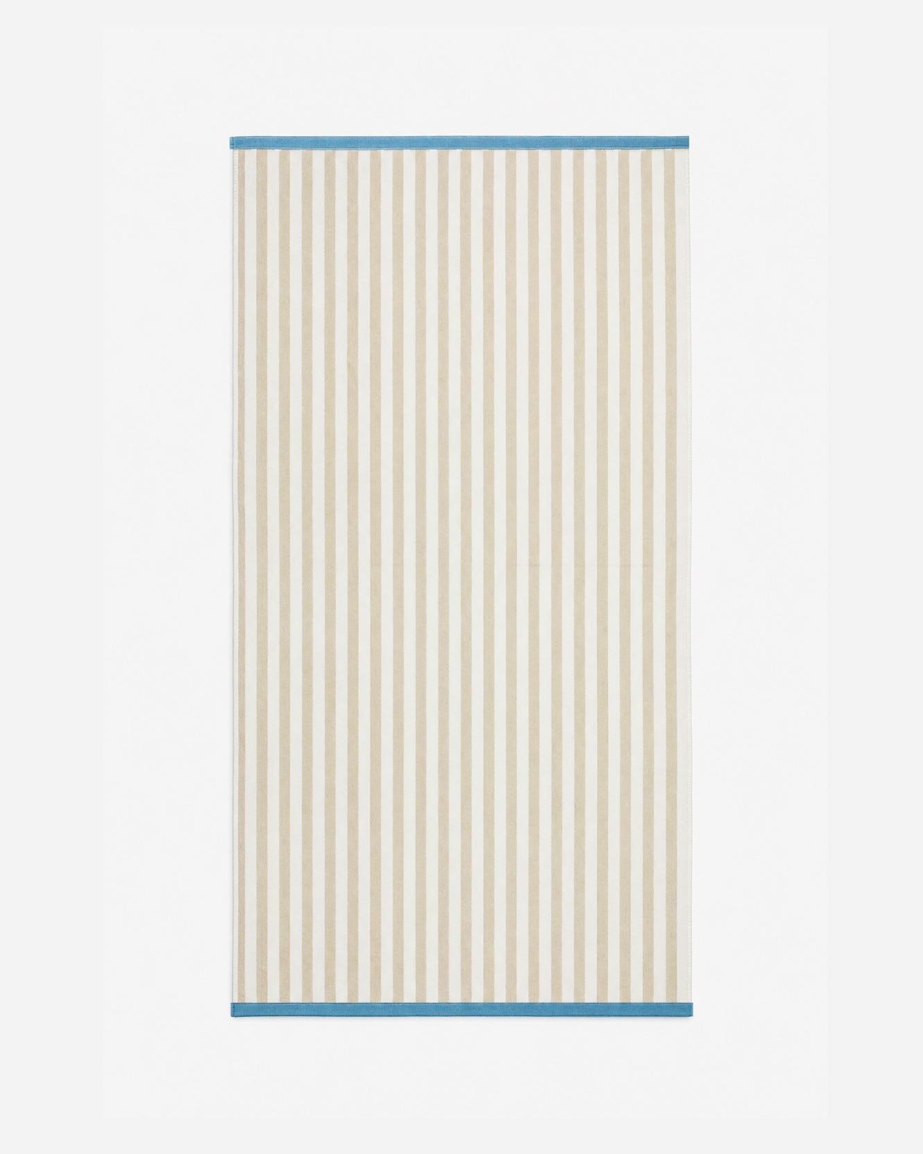 Serena Reversible Stripe Beach Towel - Coastal Cotton Beach Towel, Beach House Bathroom & Outdoor Decor