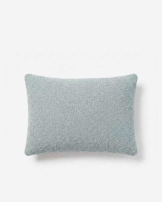 Sunday Citizen Snug Mini Pillow in Misty Blue with a plush rectangular cover