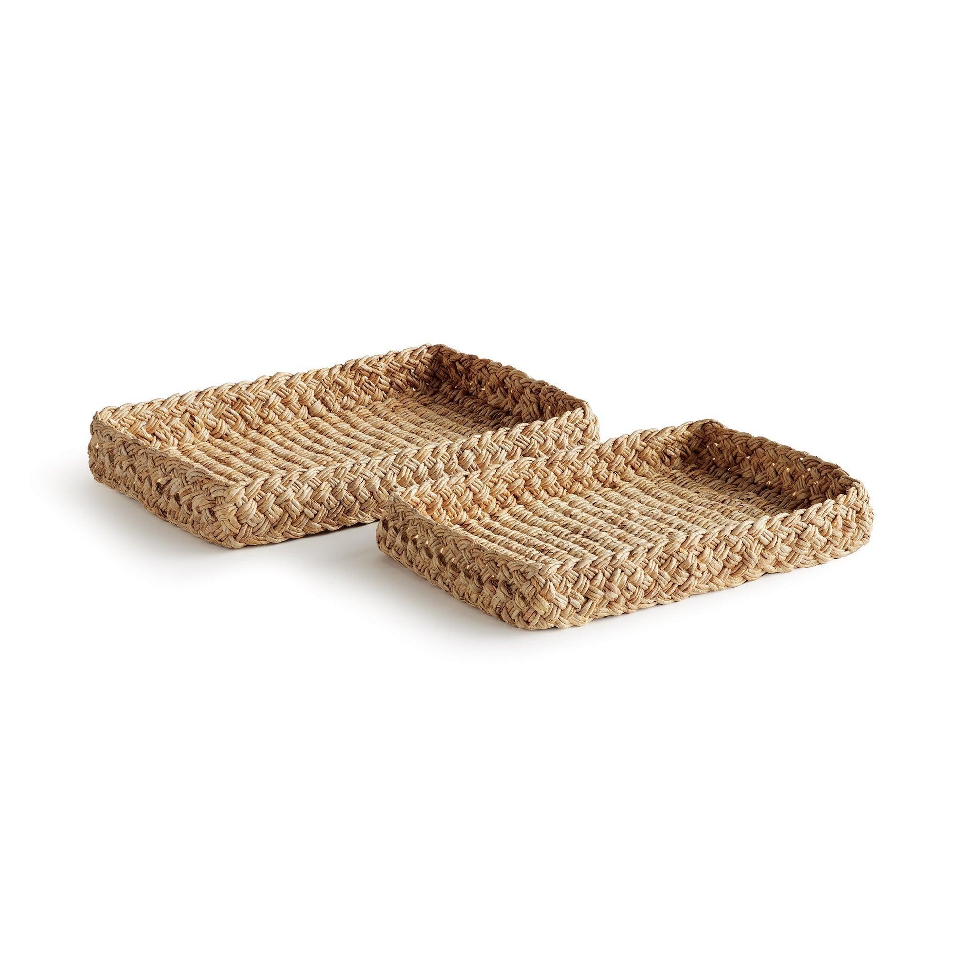 Two Braided Square Trays