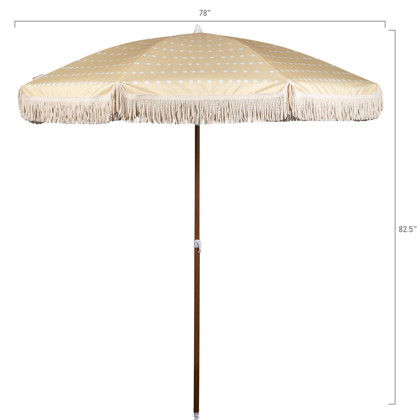Summerland 6.5 ft. Portable Beach Umbrella - Coastal UV 50+ Sun Shade, Beach House Outdoor Entertaining
