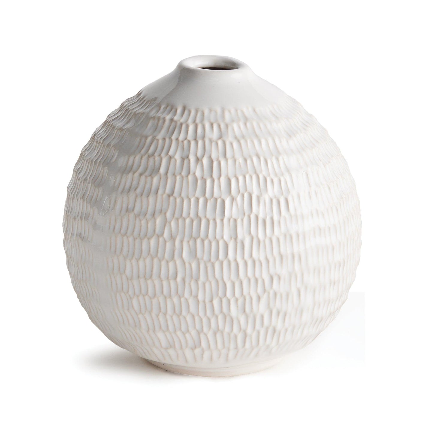 white round vase