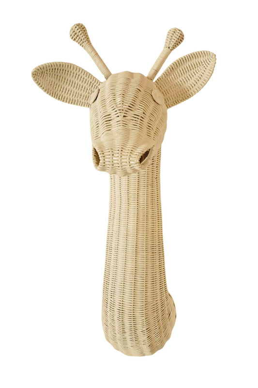 Rattan Giraffe Wall Decor