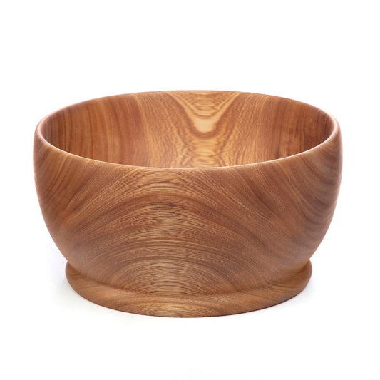 brown wood serving bowl