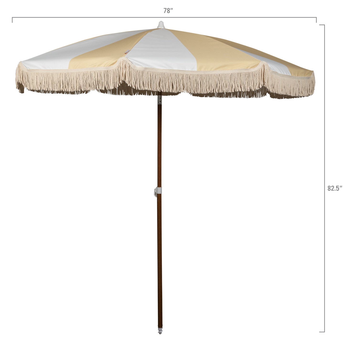 Summerland 6.5 ft. Portable Beach Umbrella - Coastal UV 50+ Sun Shade, Beach House Outdoor Entertaining